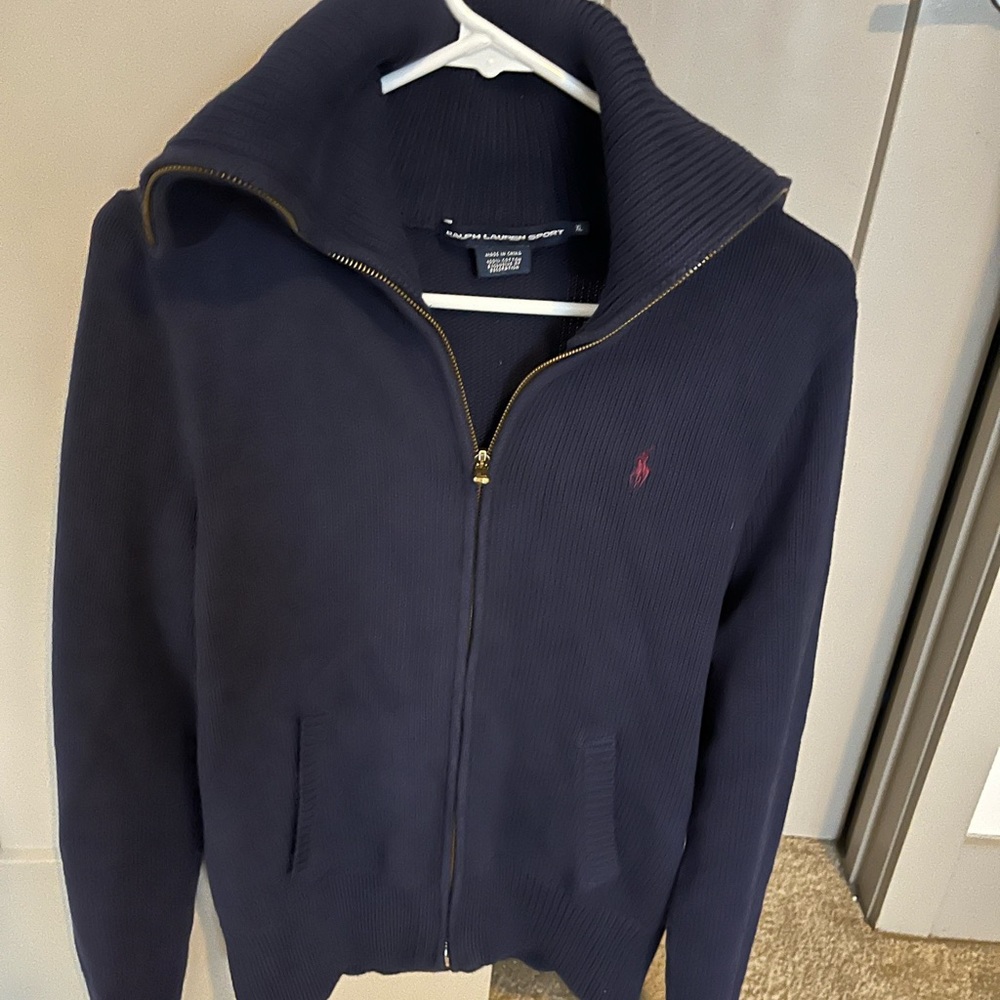 Women’s XL PoloRalph Lauren full zip sweater